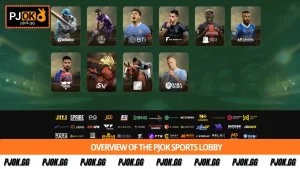 Overview of the PJOK Sports lobby