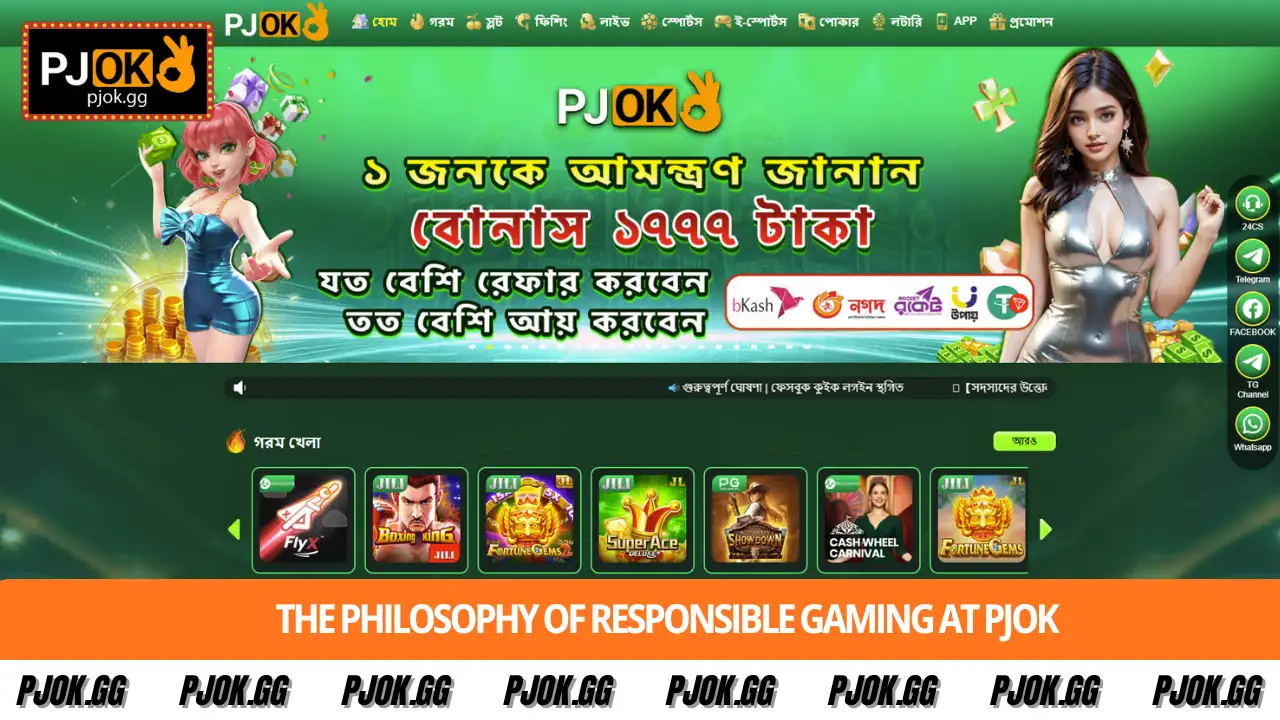 The philosophy of Responsible Gaming at PJOK