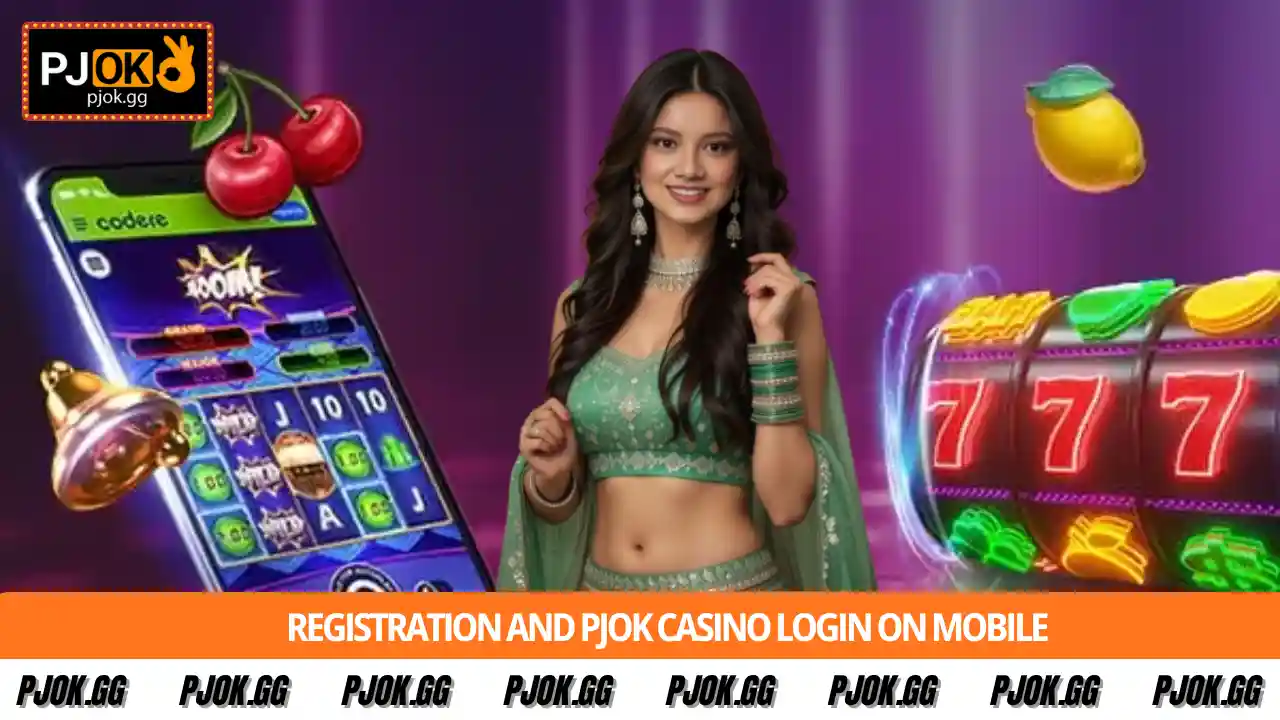 Registration and PJOK casino login on mobile