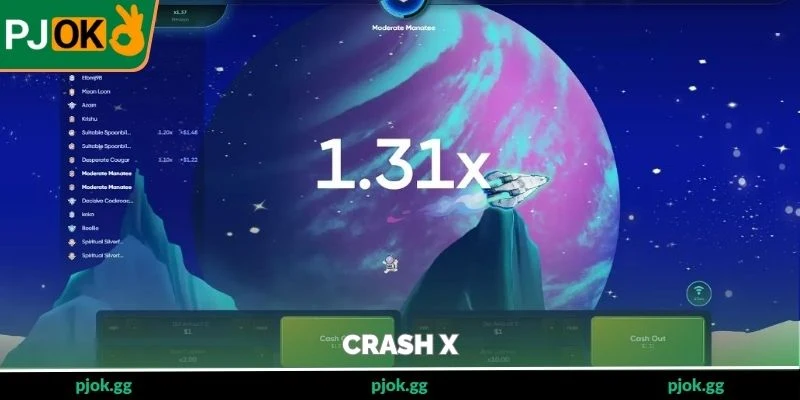 Crash X - Sharp Visuals And Risky Multiplier Surges