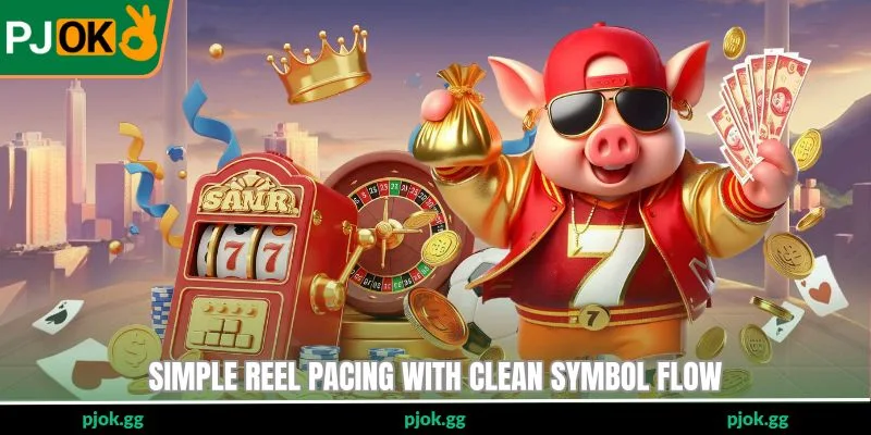 Simple reel pacing with clean symbol flow